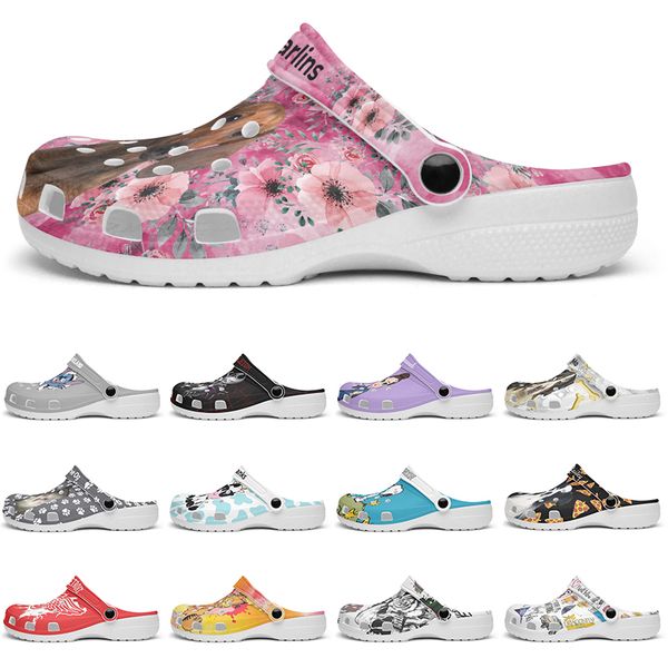 

Customized exquisiteand comfortable fashionable beautiful big Diy shoes for men and women's indoor slippers 43-98657