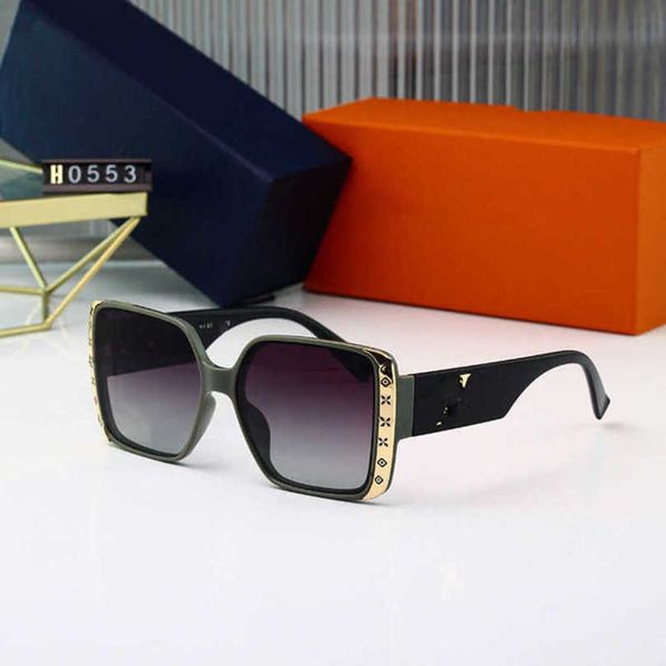 

2023 fashion designer new sunglasses foliage women fashion street p glasses, White;black