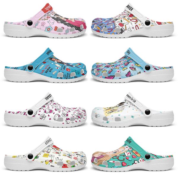 

Customized exquisiteand comfortable fashionable beautiful Glossy Diy shoes for men and women's indoor slippers 40-94185