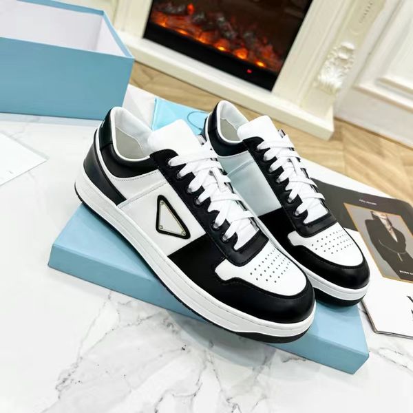 

whoelsale nylon leather technical sneaker men women shoes fabric re-nylon chunky rubber casual walking discount trainer 35-45 01, Black