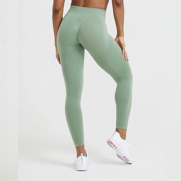 

women's leggings sports seamless legs women's gym yoga pants women's high waist leg fitness exercise tight running bicycle sh, Black