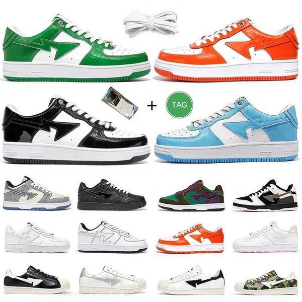 

2022 bapestas baped men women casual shoes sneaker bapesta fashion sk8 sta camo black white green red orange camouflage mens trainer sports