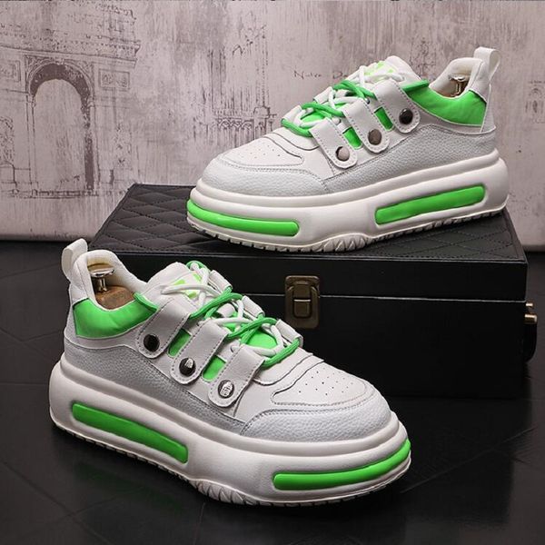

men casual shoes 2023 refreshing male youth designer sneakers non-slip flat thick bottom luxury footwear d2h13, Black