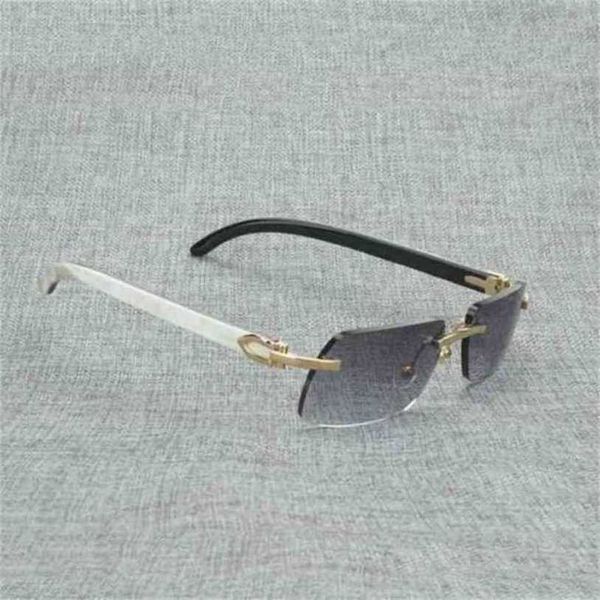 

fashionable luxury outdoor sunglasses vintage square wood men natural buffalo horn glasses for outdoor rimless style small lens shades white, White;black