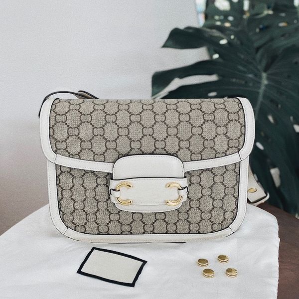 

602204 womens mens saddle horsebit 1955 bags horseshoe cleo canvas brushed clutch bag purse fashion luxury designers handbags tote underarm