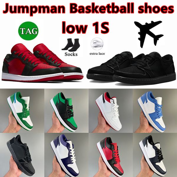 

2023 jumpman mens 1 1s low basketball shoes shoes sneaker black men women phantom cyber reverse dark mocha fragment wolf grey white camo dia