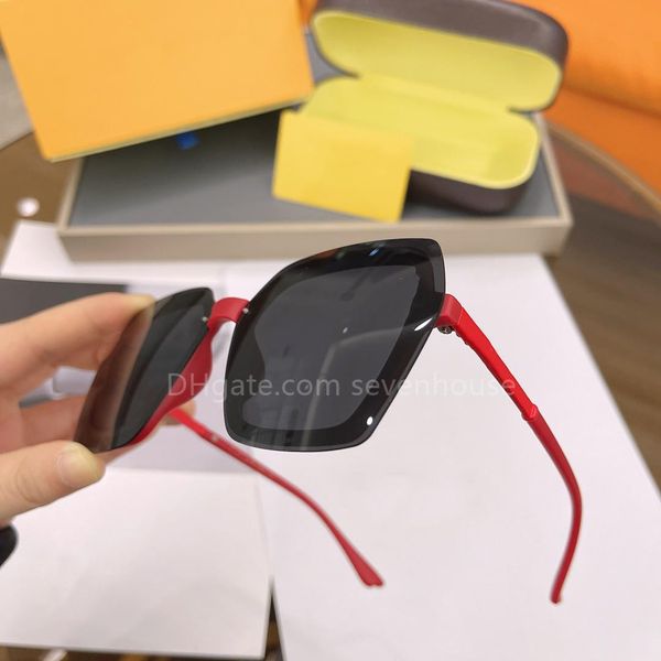 

2023 sun with sunglasses new women trend fashion casual sunglasses polarized lenses 5 colors optional, White;black
