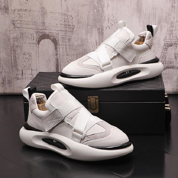 

fashion designer personality men's shoes loafers color matching toe flat heel comfortable breathable flats casual walking sneakers d2h1, Black