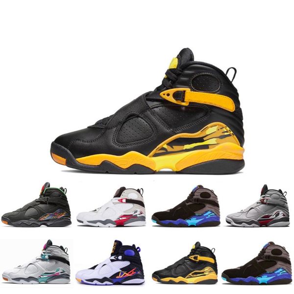 

jumpman 8 8s mens basketball shoes aqua paprika taxi three peat sounth beach raid countdown pack men fashion outdoor trainers sports sneaker