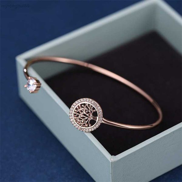 

bangle life tree plated open bracelet and new style for women f5v4 nchu, Black