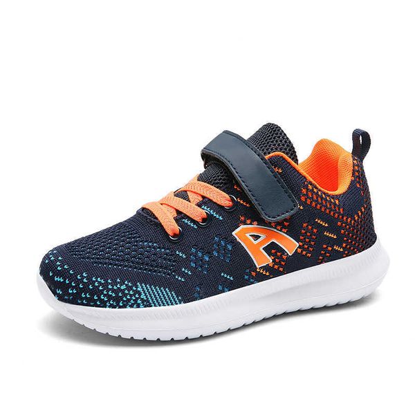 

athletic outdoor kids casual shoes non-slip fashion breathable sport sneakers light weight boys school running footwear girls size 28-38 p23, Black