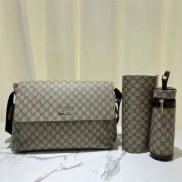 

Baby bag designer diaper bags fashion babies maternity diapering multi function handbags Diaper canvas hasp leather print plaid Nappy Stackers for children, Clear