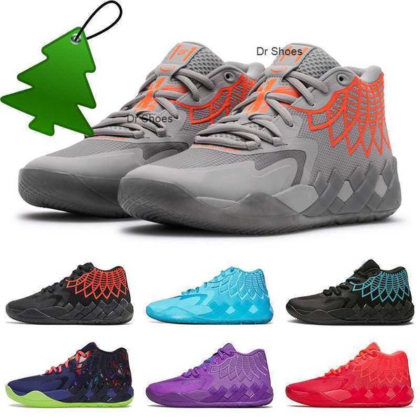 

basketball shoes 40-46 sizes us .5-12 men's shoes mb.01 lamelo ball queen city basketball shoe buzz city rick and morty sneakers, Black