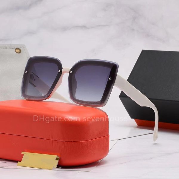 

2023 eyeglass new sunglasses lens style new mirror process unique absolute tall casual glasses original imported materials 7 colors optional, White;black