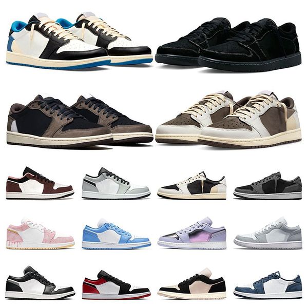 

basketball shoes 1 1s mens sneakers black phantom cactus jack reverse mocha fragment midnight navy light smoke grey men women sports trainer