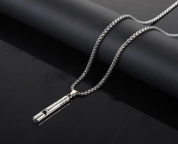 

necklace men039s hiphop necklace can whistle pendant men039s and women039s hiphop necklace simple wind couple student s7850347, Silver