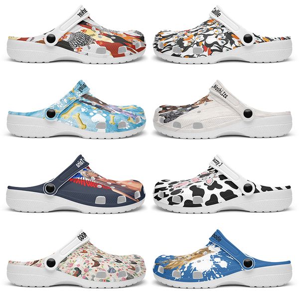 

Customized beautiful and comfortable fashionable lovely Glossy Diy shoes for men and women's indoor slippers 37-101880