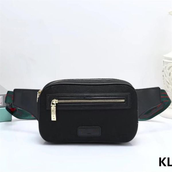 

2022 latest fashion waist bags men women leather sport fanny pack belly bum bag fitness running belt jogging pouch back gri316l