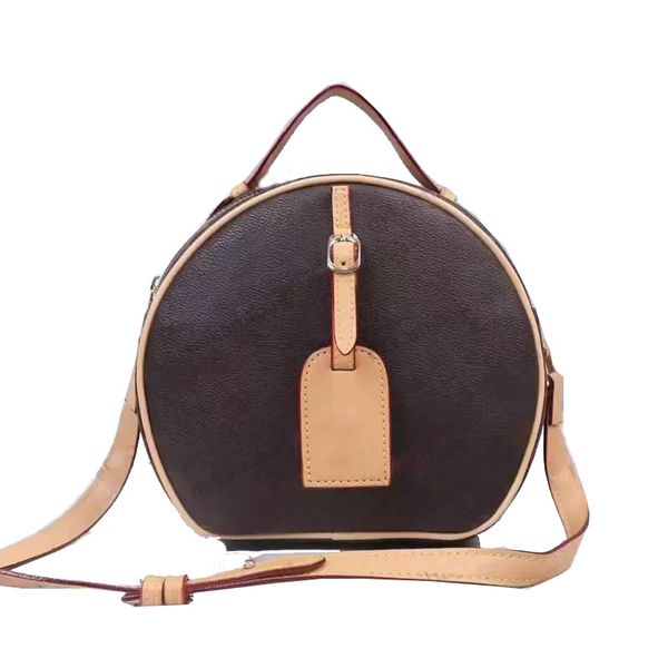 

woman luxury designer bags handbag round crossbody messenger bag ladies fashion handbags french classic flowers leather bag purses
