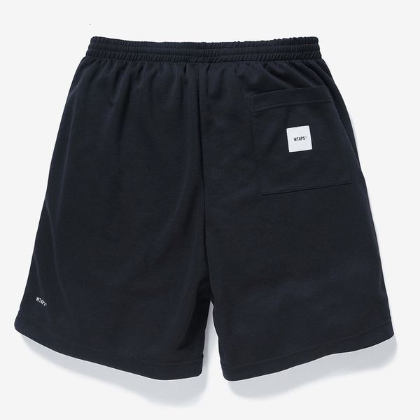 

mens shorts 2023 summer wtaps 23ss casual embroidery capris fashion japanese sports loose black straight trousers 230406, White;black