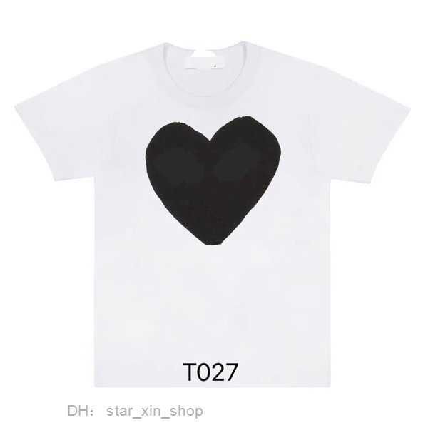 

t-shirts fashion mens play t cdg designer hearts casual women s des badge garcons 8 l9i3, White;black