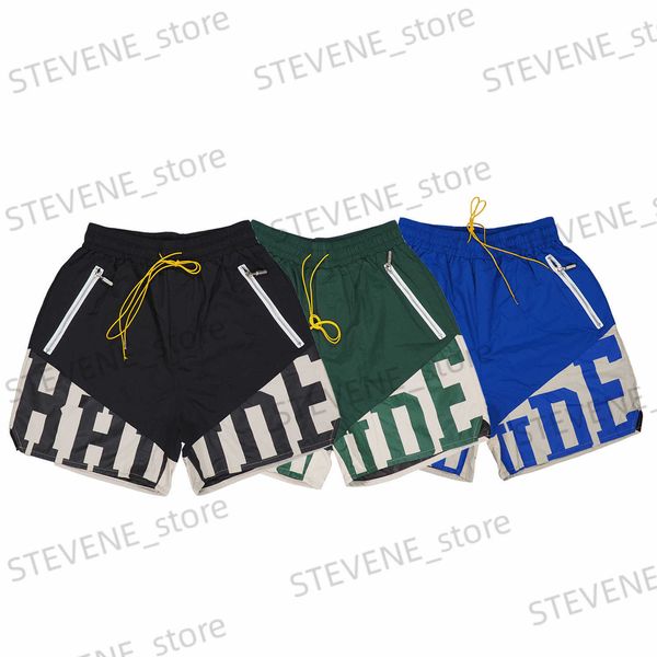 

men's shorts rhu summer casual loose quick dry capris fitness fashion pants t230406, White;black