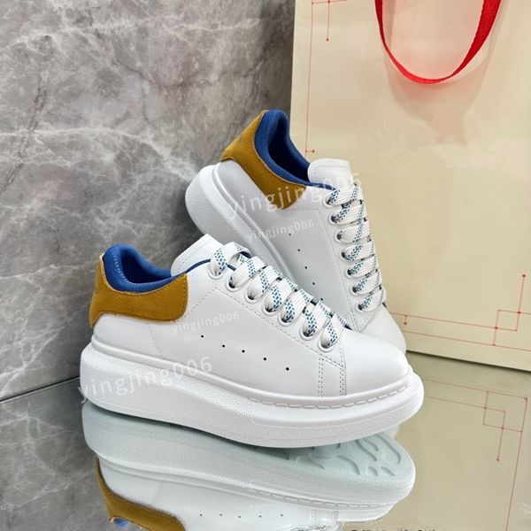 

2023mens womens fashion brand casual shoes shoes retro men's leather lace up fashion printing coach sports women's small white sho, Black