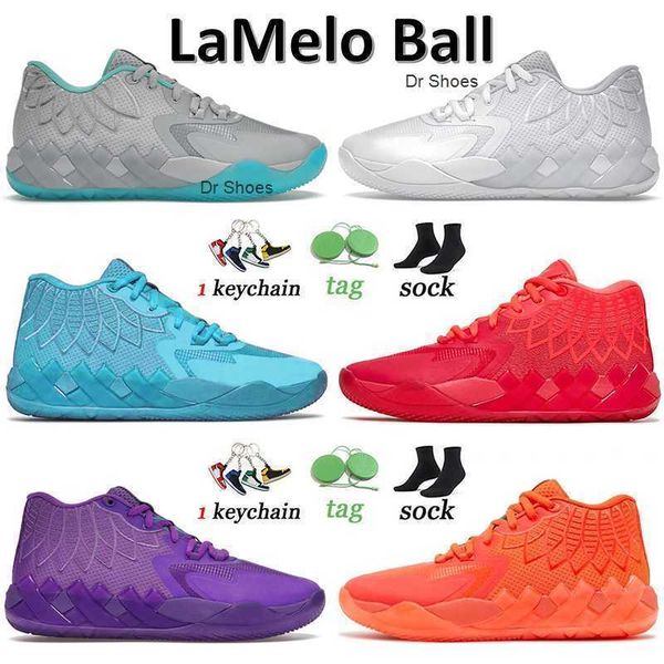 

lamelo ball mb.01 sports basketball shoes ufo white silver not from here queen city rock ridge red beige buzz galaxy mens 1of1 3 three balls, Black