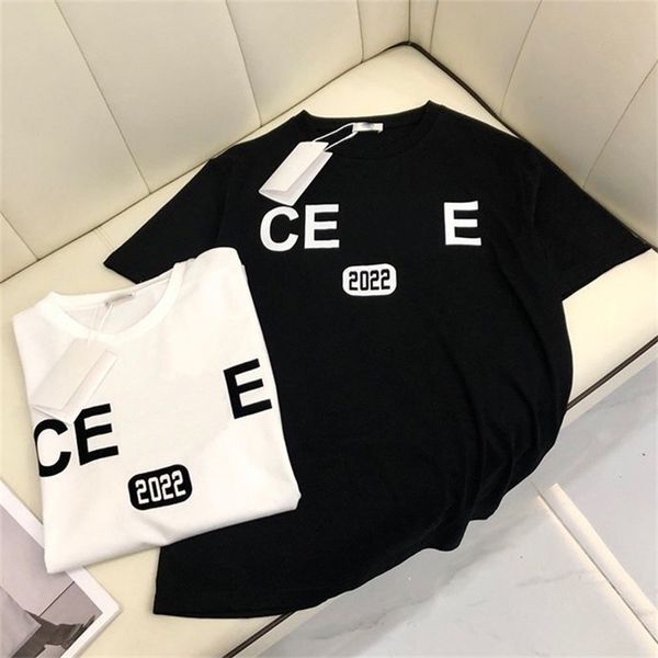 

designer men's tee shirts black white plaid stripe brand classic letters 100% cotton breathable wrinkle resistant men's and women&, White;black