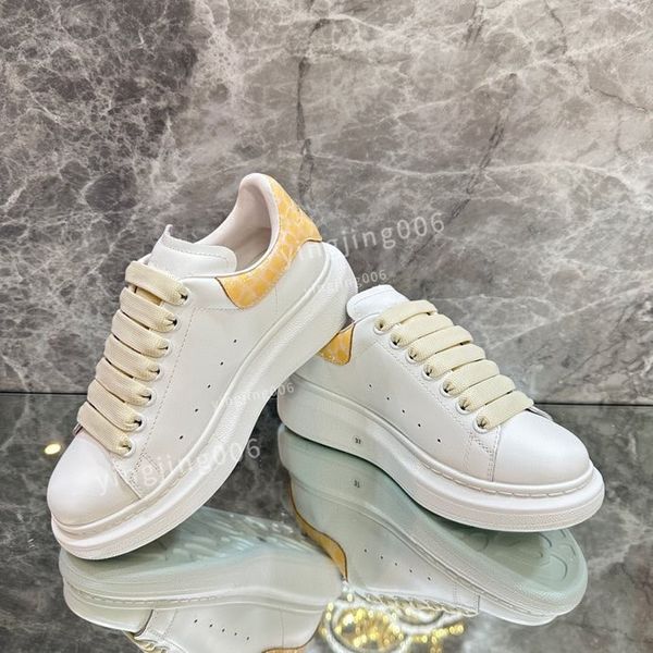 

womens mens brand casual shoes men's leather lace up fashion printing coach sports women's small white shoes2023, Black