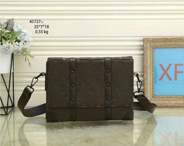 

xf luxury shoulder bags designer men handbag man briefcase leather crossbody totes messenger bag wallet satchel hand bag 45727#60 25cm