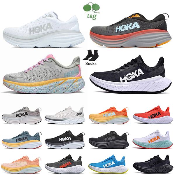 

men trainers hoka running shoes for men women one bondi 8 clifton carbon x hokas summer song triple black mesh designer athletic retros jogg