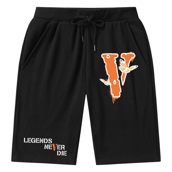 

trendy vlone pants, large letter printed men's loose casual sports pants, straight pants, men's casual sanitary pants, versatile w, Black