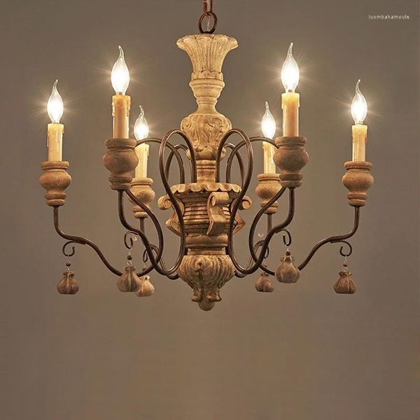 

chandeliers vintage resin iron chandelier llighting lustre pendant for living room bedroom kitchen farmhouse lamp fixture lights