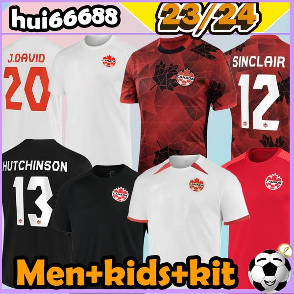 

23/24 canada soccer jerseys davies national team 22 23 24 guatemala guillermo ramire larin laryea millar hoilett cavallini eustaquio men kid, Black;yellow
