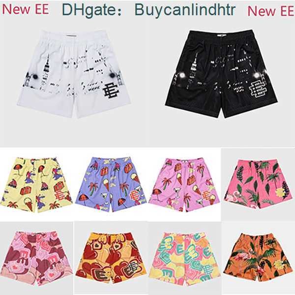 

eric emanuels ee basic short mens womens designers fitness shorts mesh breathable beach pants sports series basketball pant new york size m-, White;black