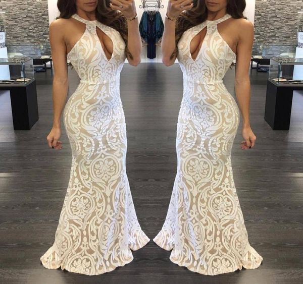

evening dresses mermaid ivory over champagne high neck sleeveless backless whiteblack real pictures prom gowns1402285, Black