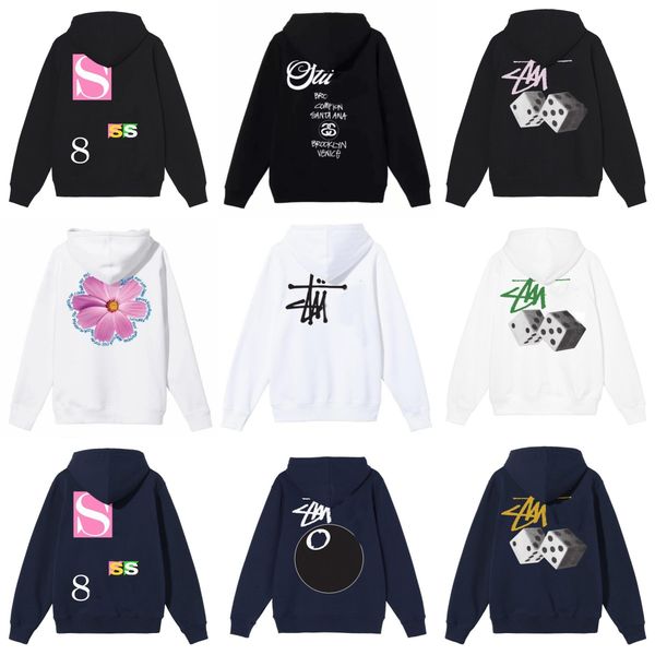 

mens designers hoodies letters sweatshirt women hoodie 8-ball 2023ss printed long couples loose hoody dsf3, Black