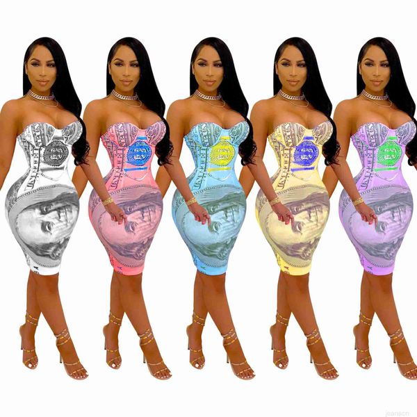 

women's dresses casual for women us dollar positioning print bra sleeveless jumpsuit skirt clothing ladies dress, Black;gray