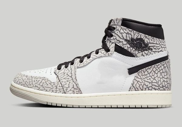 

basketball shoes 1 white cement jumpman 1 og rte outdoor shoes sneaker sports with original box