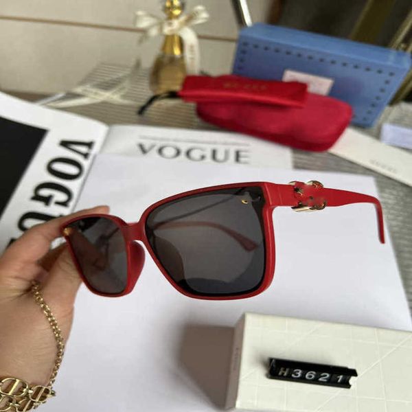 

2023 fashion designer new sunglasses style avantgarde versatile polarized resistant ins, White;black