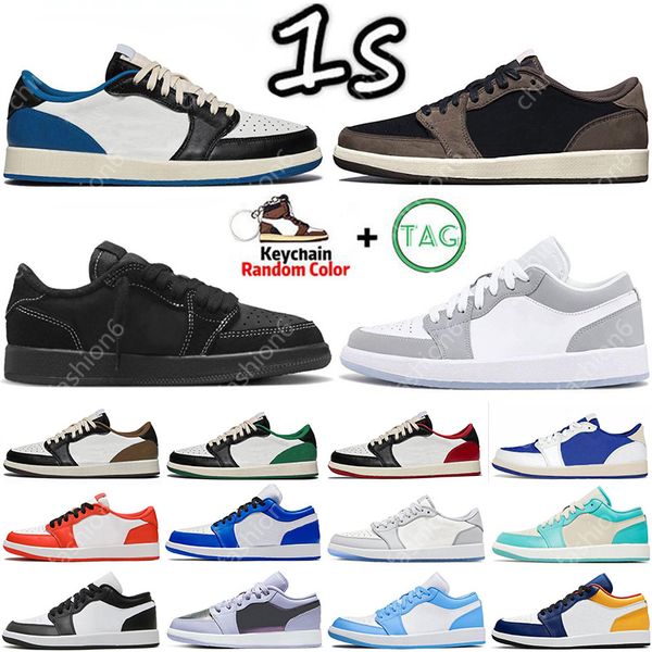 

jumpman 1 1s low mens basketball shoes black phantom fragment dark reverse mocha starfish true blue wolf grey unc tear away silver bred toe