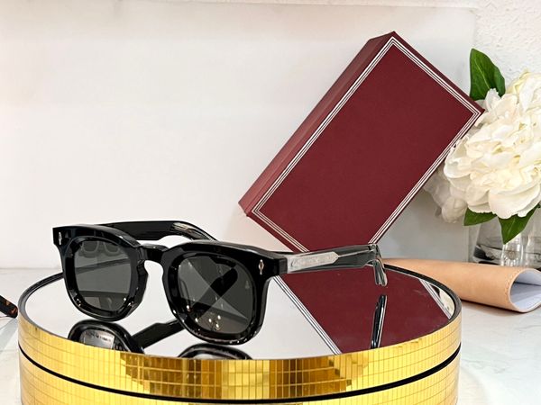 

sunglasses for men women summer designers devaux style anti-ultraviolet retro plate square frame random box, White;black