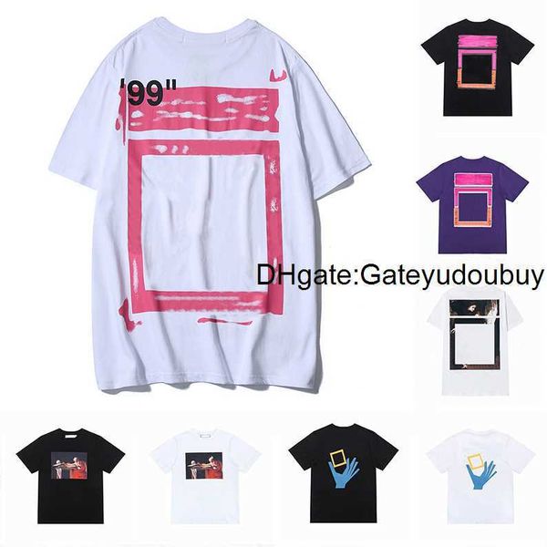

t shirts offs summer mens women designers tshirts loose tees fashion brands man s casual shirt luxurys clothing street clothes tees, White;black