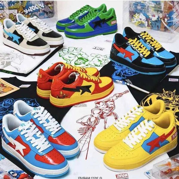

bapestas baped men women casual shoes sneaker bapesta fashion sk8 sta camo black white green red orange camouflage trainer sports sneakers p
