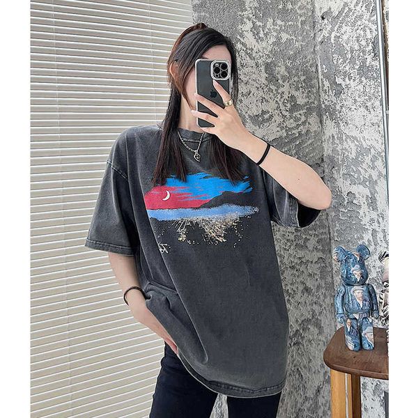 

men's t-shirts represent represent fashion brand summer new computer printed embroidered t-shirt short sleeve shirts, White;black