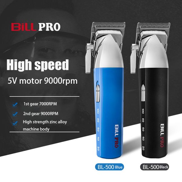 

hair trimmer bill bl500 9000rpm electric push clipper oil head gradient engraving industry beauty luminous whitening device 230406