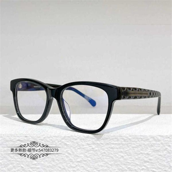 

2023 fashion designer new sunglasses small net red same box glasses frame letter legs can be fitted with myopic women plain face, White;black