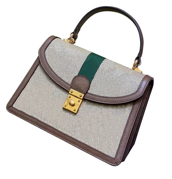 

designer fashion brand shoulder bags luxurys brown flower women crossbody handbag bag with lock tag handbags quality ship