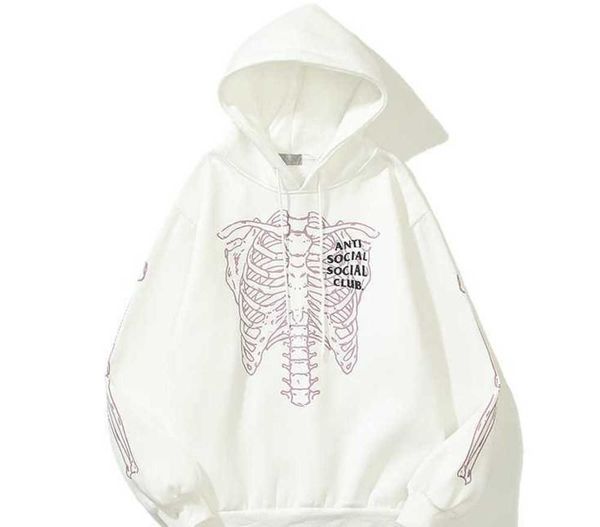 

new assc flame letter plush hoodie in autumn and winter hip hop hoodie coat, Black